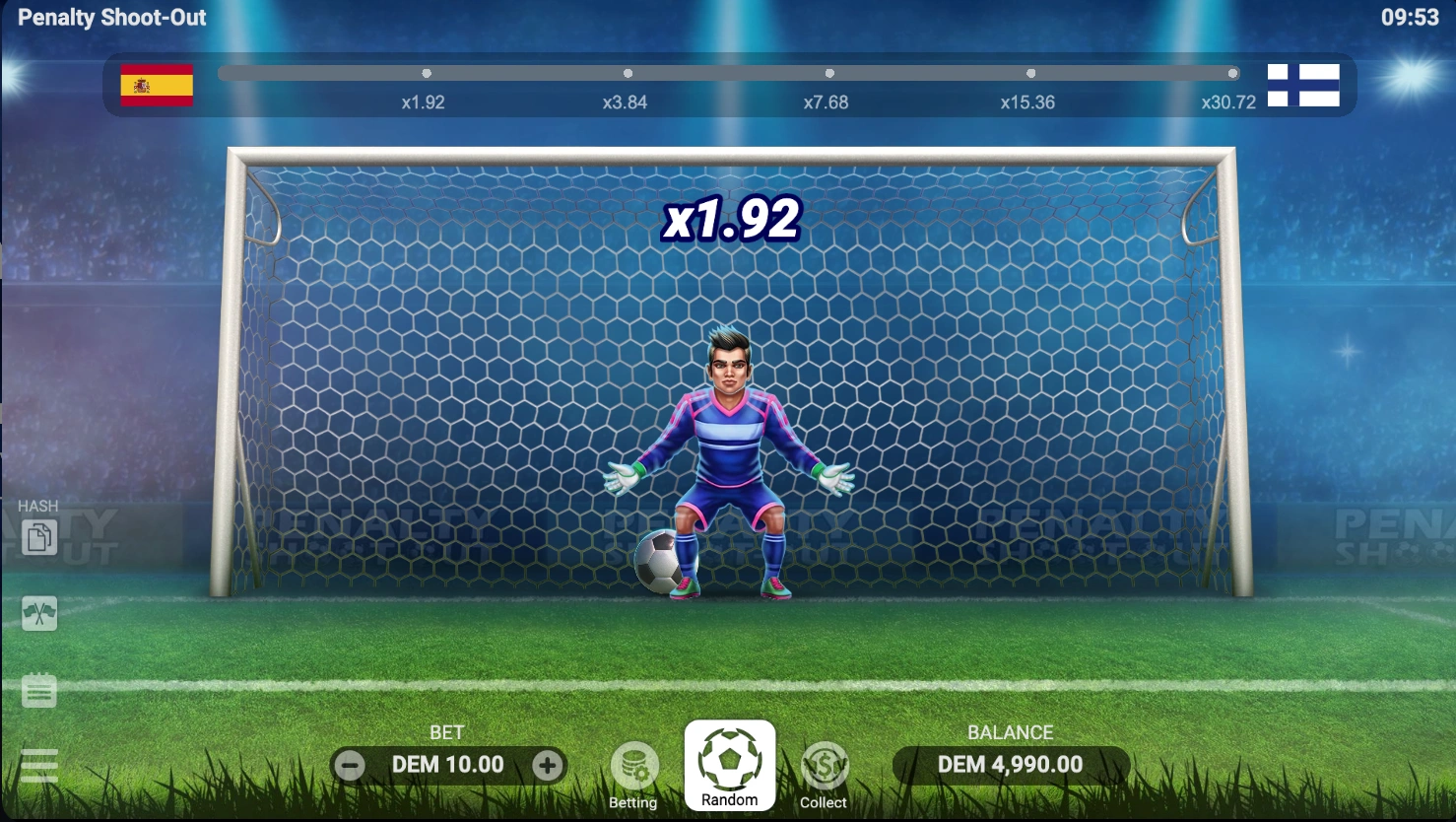 Features of Ultimate Penalty Shootout casino game Features of Ultimate Penalty Shootout casino game